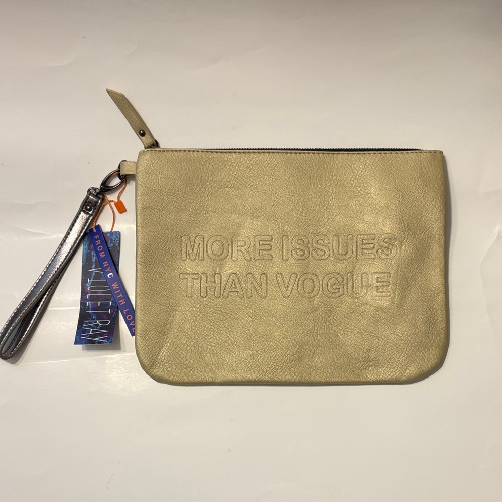 Violet Ray ‘More Issues than Vogue’ Stylish Wristlet Clutch
